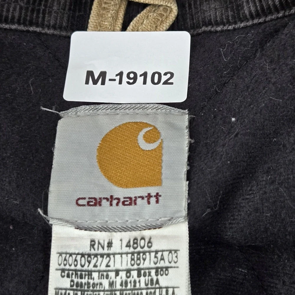 VINTAGE Carhartt Men Jacket XL Santa Fe Corduroy Collar J14 CML Quilted Lined